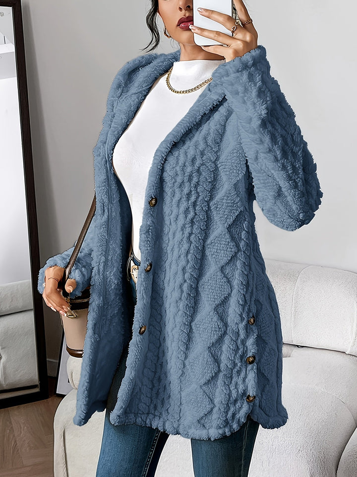 Damski Kardigan z Kapturem Teddy – Oversized