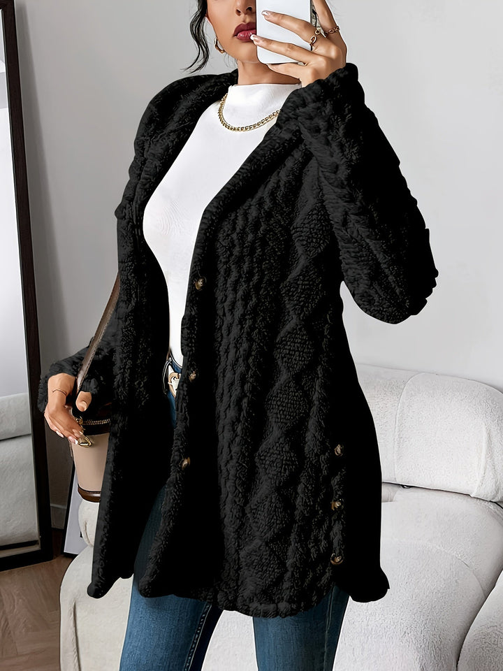 Damski Kardigan z Kapturem Teddy – Oversized