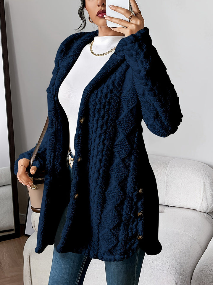 Damski Kardigan z Kapturem Teddy – Oversized