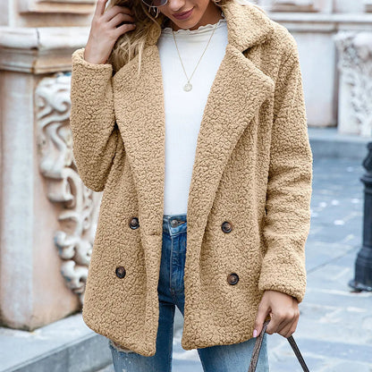 Kurtka Damska Oversized Teddy Look – Średniej Długości